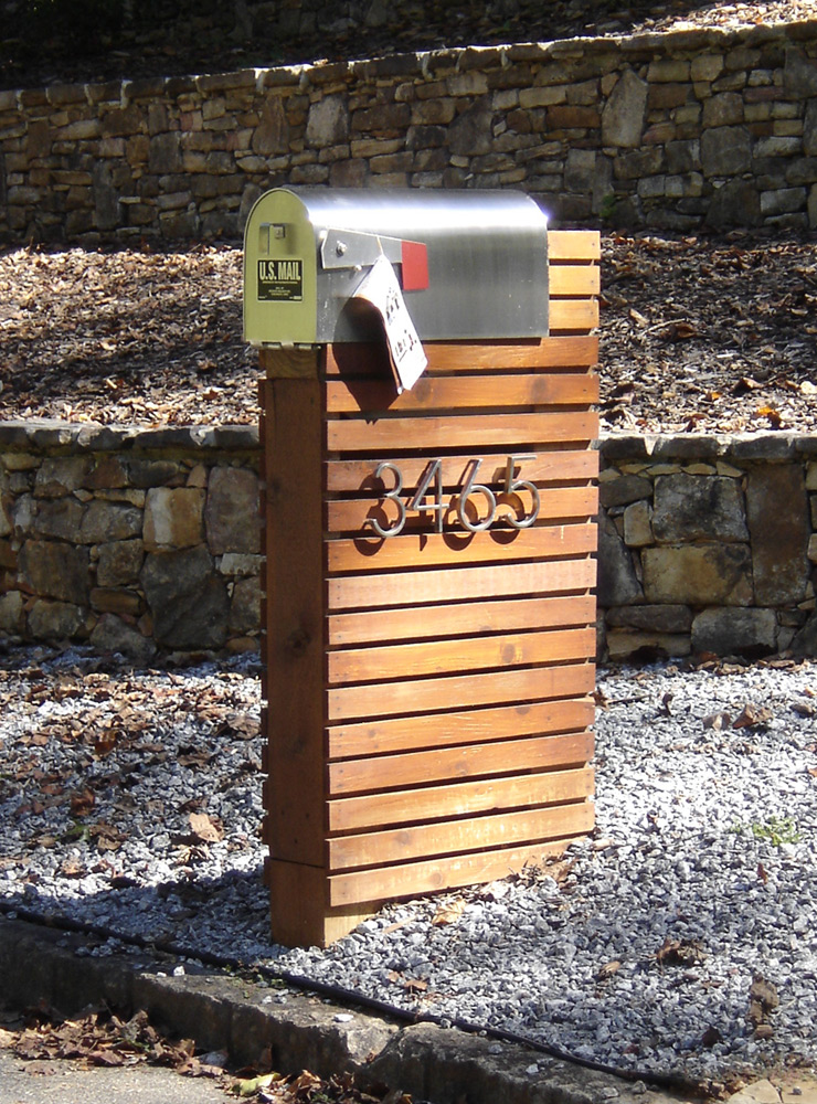 Modern Mailbox Post